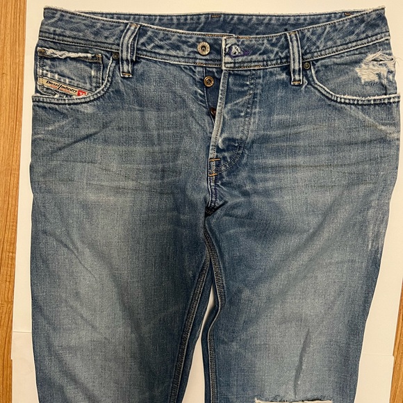 Diesel Men’s Bootcut ZAF Denim Jeans size  33W Cowboy Western Italy Made - Picture 2 of 14